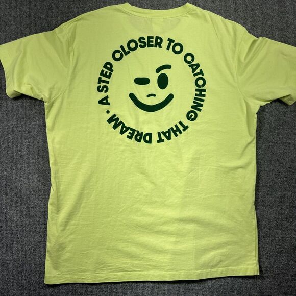 Zara Other - Zara Men's Tshirt LG Winky‎ Face Neon Green Party Leisure